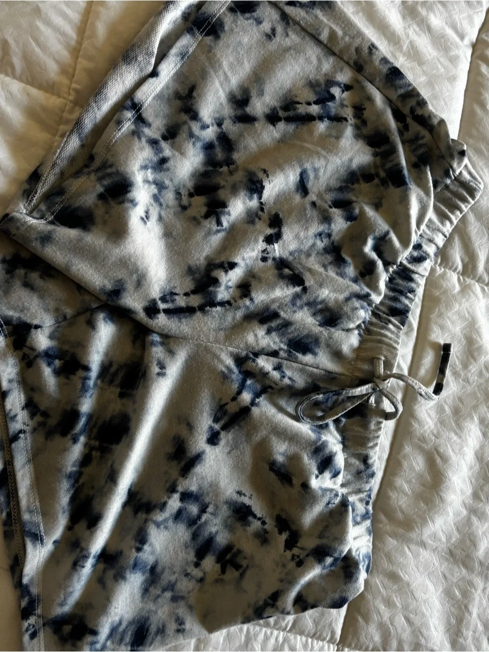 Lucky Brand Tie-Dye Jogger Pants - Gray & Black and shorts.